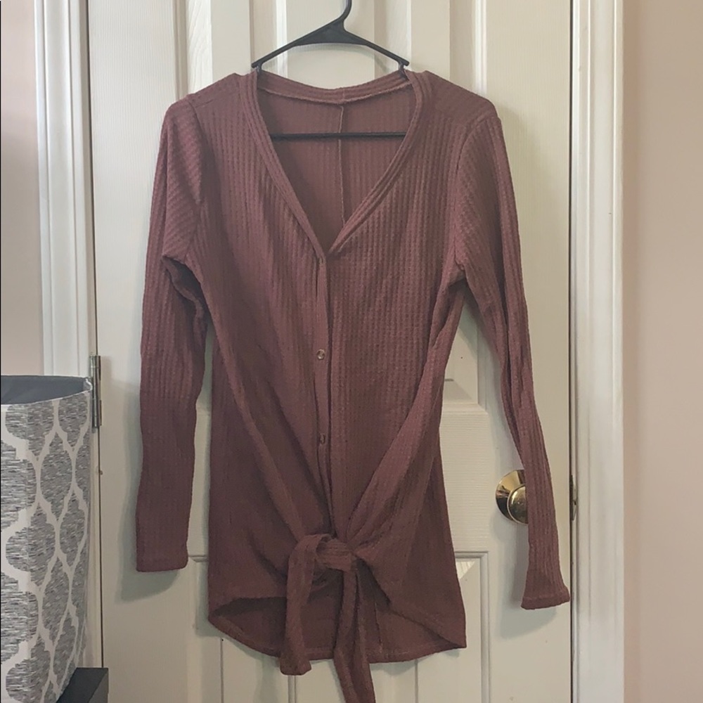 Mauve cardigan
